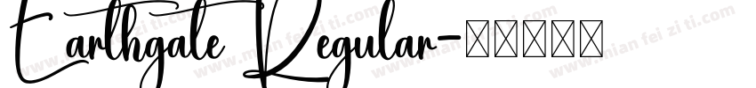 Earthgate Regular字体转换